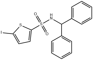 N-benzhydryl-5-iodothiophene-2-sulfonamide Struktur