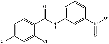 2,4-dichloro-N-(3-nitrophenyl)benzamide Struktur