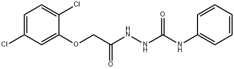 1-[[2-(2,5-dichlorophenoxy)acetyl]amino]-3-phenylurea Struktur