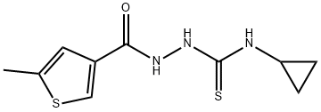 1-cyclopropyl-3-[(5-methylthiophene-3-carbonyl)amino]thiourea Struktur