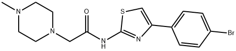 N-[4-(4-bromophenyl)-1,3-thiazol-2-yl]-2-(4-methylpiperazin-1-yl)acetamide Struktur