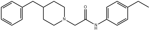 2-(4-benzylpiperidin-1-yl)-N-(4-ethylphenyl)acetamide Struktur