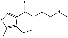 N-[2-(dimethylamino)ethyl]-4-ethyl-5-methylthiophene-3-carboxamide Struktur