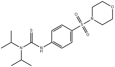 3-(4-morpholin-4-ylsulfonylphenyl)-1,1-di(propan-2-yl)thiourea Struktur