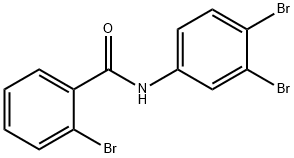 2-bromo-N-(3,4-dibromophenyl)benzamide Struktur