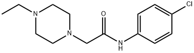 N-(4-chlorophenyl)-2-(4-ethylpiperazin-1-yl)acetamide Struktur