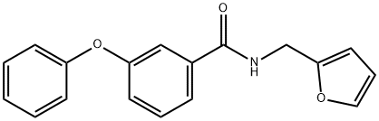 N-(furan-2-ylmethyl)-3-phenoxybenzamide Struktur