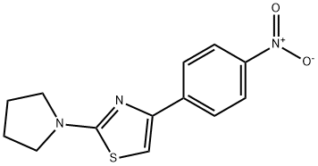 4-(4-nitrophenyl)-2-pyrrolidin-1-yl-1,3-thiazole Struktur