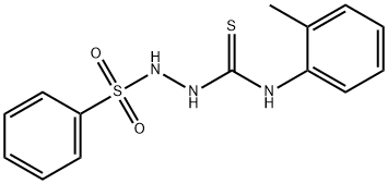 1-(benzenesulfonamido)-3-(2-methylphenyl)thiourea Struktur