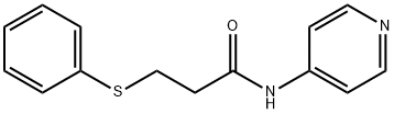 3-phenylsulfanyl-N-pyridin-4-ylpropanamide Struktur