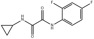 N-cyclopropyl-N'-(2,4-difluorophenyl)oxamide Struktur