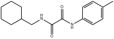 N-(cyclohexylmethyl)-N'-(4-methylphenyl)oxamide Struktur