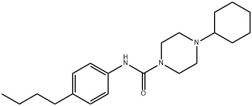 N-(4-butylphenyl)-4-cyclohexylpiperazine-1-carboxamide Struktur