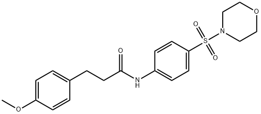 3-(4-methoxyphenyl)-N-(4-morpholin-4-ylsulfonylphenyl)propanamide Struktur