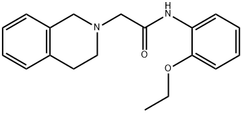 2-(3,4-dihydro-1H-isoquinolin-2-yl)-N-(2-ethoxyphenyl)acetamide Struktur