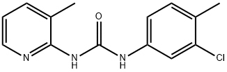 1-(3-chloro-4-methylphenyl)-3-(3-methylpyridin-2-yl)urea Struktur