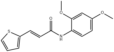 (E)-N-(2,4-dimethoxyphenyl)-3-thiophen-2-ylprop-2-enamide Struktur