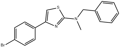 N-benzyl-4-(4-bromophenyl)-N-methyl-1,3-thiazol-2-amine Struktur