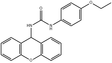 1-(4-ethoxyphenyl)-3-(9H-xanthen-9-yl)urea Struktur