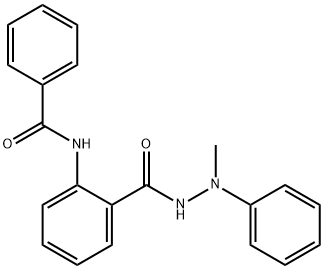 N-[2-[(N-methylanilino)carbamoyl]phenyl]benzamide Struktur