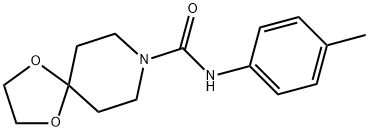 N-(4-methylphenyl)-1,4-dioxa-8-azaspiro[4.5]decane-8-carboxamide Struktur