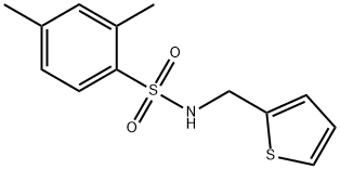 2,4-dimethyl-N-(thiophen-2-ylmethyl)benzenesulfonamide Struktur