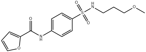 N-[4-(3-methoxypropylsulfamoyl)phenyl]furan-2-carboxamide Struktur