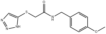 N-[(4-methoxyphenyl)methyl]-2-(2H-triazol-4-ylsulfanyl)acetamide Struktur