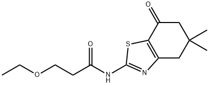 N-(5,5-dimethyl-7-oxo-4,6-dihydro-1,3-benzothiazol-2-yl)-3-ethoxypropanamide Struktur