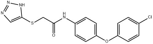 N-[4-(4-chlorophenoxy)phenyl]-2-(2H-triazol-4-ylsulfanyl)acetamide Struktur