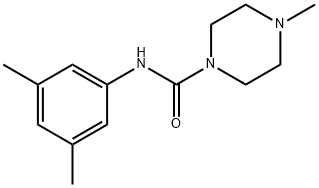 N-(3,5-dimethylphenyl)-4-methylpiperazine-1-carboxamide Struktur