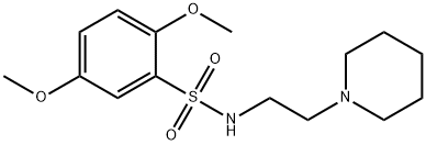 2,5-dimethoxy-N-(2-piperidin-1-ylethyl)benzenesulfonamide Struktur