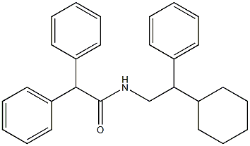 N-(2-cyclohexyl-2-phenylethyl)-2,2-diphenylacetamide Struktur