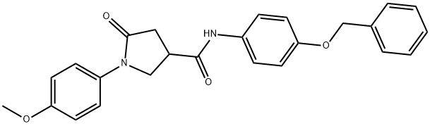 1-(4-methoxyphenyl)-5-oxo-N-(4-phenylmethoxyphenyl)pyrrolidine-3-carboxamide Struktur