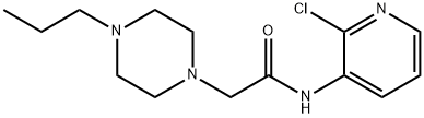 N-(2-chloropyridin-3-yl)-2-(4-propylpiperazin-1-yl)acetamide Struktur