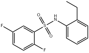 N-(2-ethylphenyl)-2,5-difluorobenzenesulfonamide Struktur