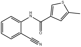 N-(2-cyanophenyl)-5-methylthiophene-3-carboxamide Struktur