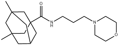 3,5-dimethyl-N-(3-morpholin-4-ylpropyl)adamantane-1-carboxamide Struktur