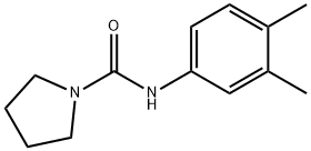 N-(3,4-dimethylphenyl)pyrrolidine-1-carboxamide Struktur