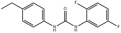 1-(2,5-difluorophenyl)-3-(4-ethylphenyl)urea Struktur