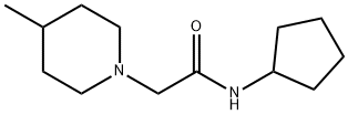 N-cyclopentyl-2-(4-methylpiperidin-1-yl)acetamide Struktur