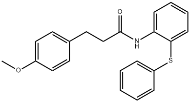 3-(4-methoxyphenyl)-N-(2-phenylsulfanylphenyl)propanamide Struktur