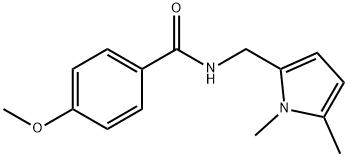 N-[(1,5-dimethylpyrrol-2-yl)methyl]-4-methoxybenzamide Struktur