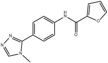 N-[4-(4-methyl-1,2,4-triazol-3-yl)phenyl]furan-2-carboxamide Struktur