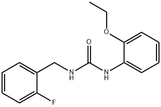 1-(2-ethoxyphenyl)-3-[(2-fluorophenyl)methyl]urea Struktur