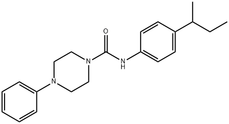 N-(4-butan-2-ylphenyl)-4-phenylpiperazine-1-carboxamide Struktur