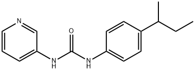 1-(4-butan-2-ylphenyl)-3-pyridin-3-ylurea Struktur