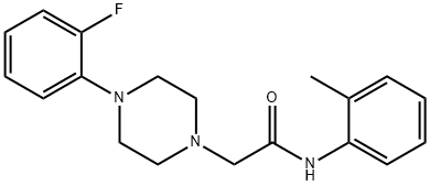 2-[4-(2-fluorophenyl)piperazin-1-yl]-N-(2-methylphenyl)acetamide Struktur