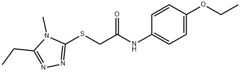 N-(4-ethoxyphenyl)-2-[(5-ethyl-4-methyl-1,2,4-triazol-3-yl)sulfanyl]acetamide Struktur