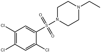 1-ethyl-4-(2,4,5-trichlorophenyl)sulfonylpiperazine Struktur